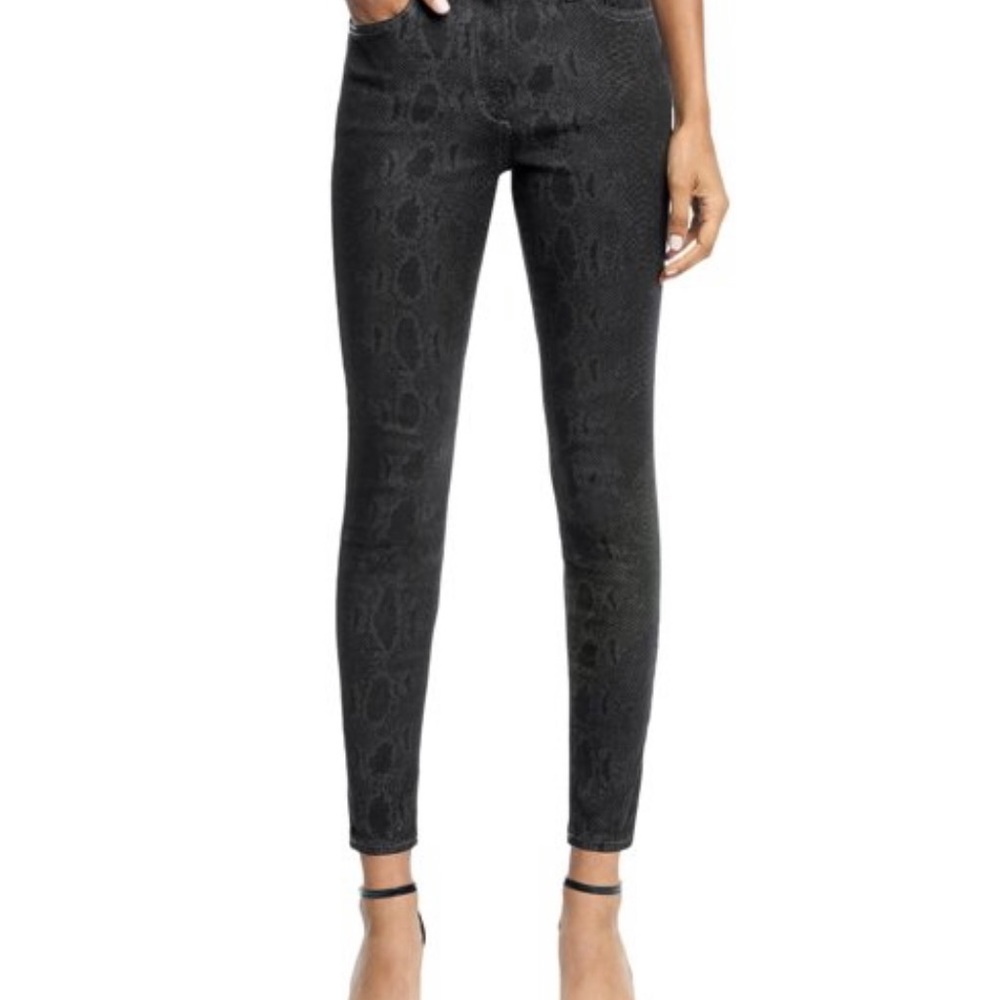 Joe's Jeans Women's Black Snakeskin Jeans Size 29 Skinny
